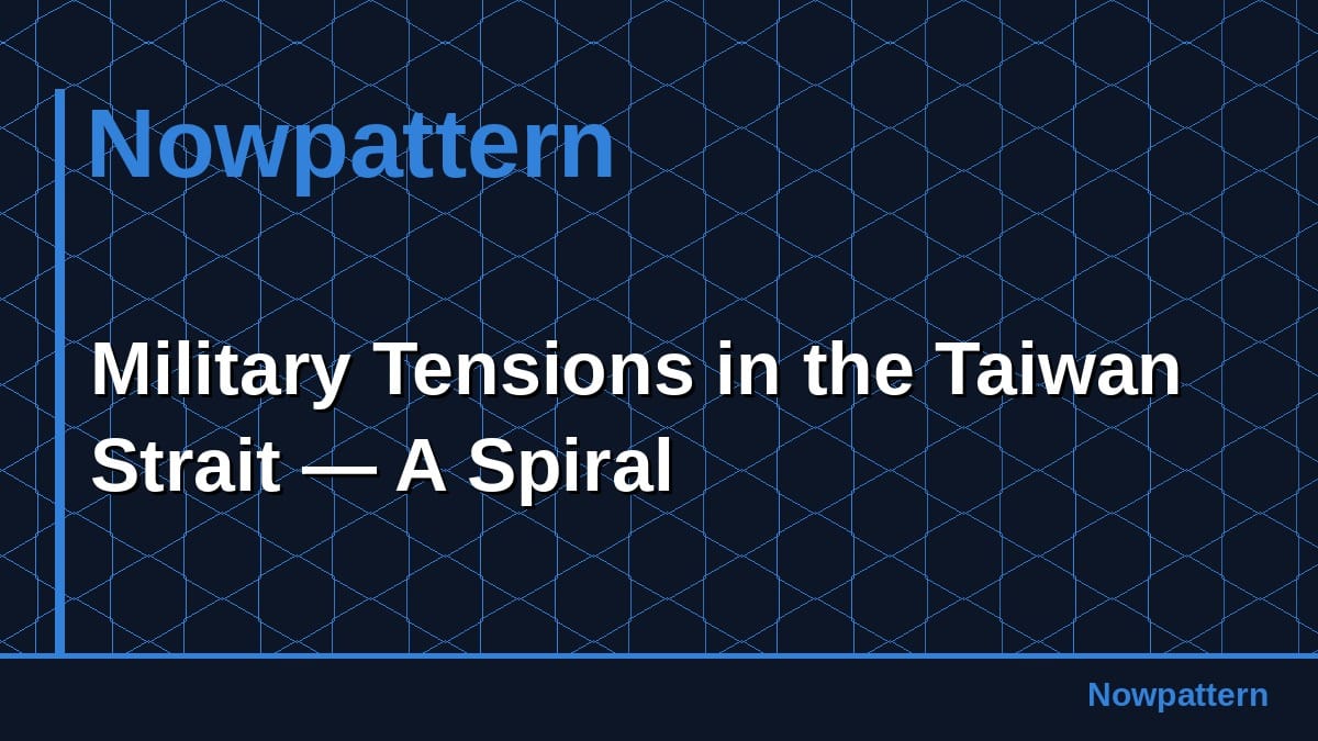 Military Tensions in the Taiwan Strait — A Spiral