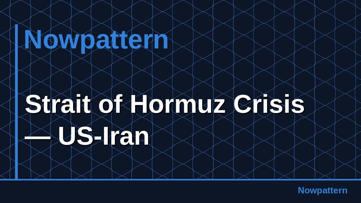 Strait of Hormuz Crisis — US-Iran
