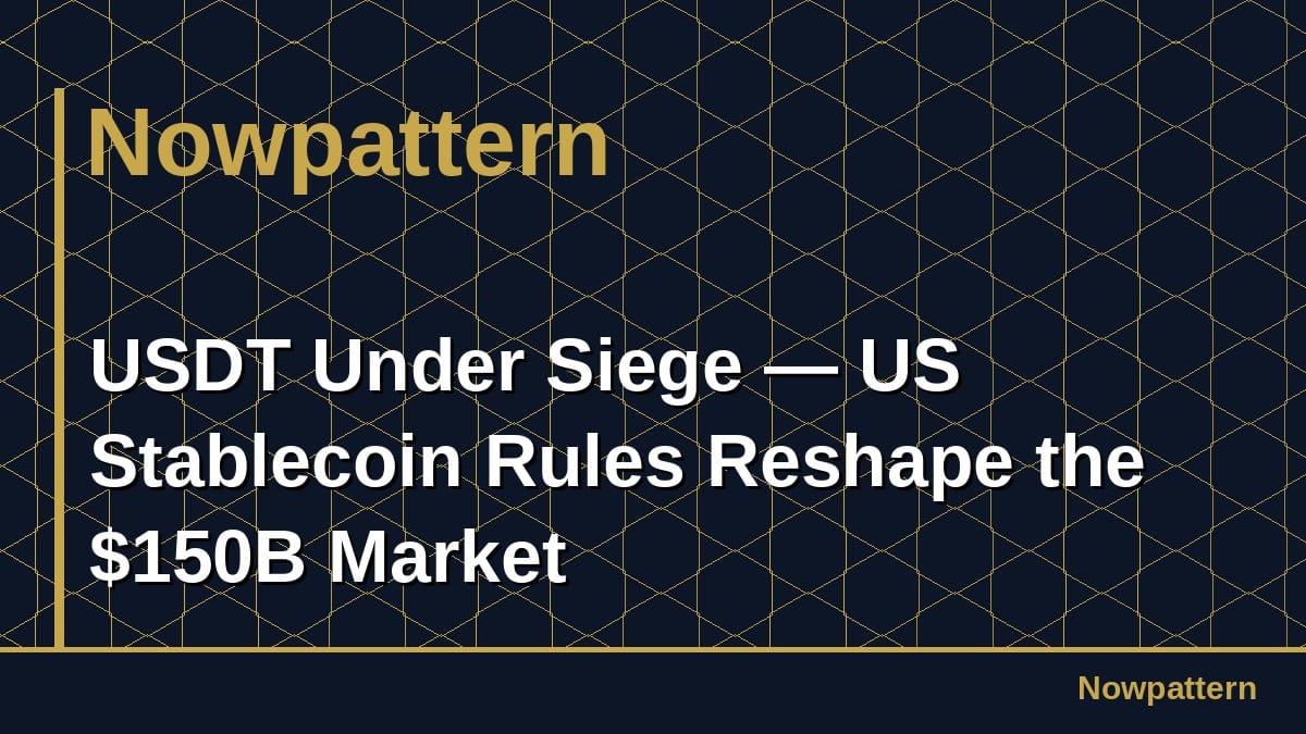 USDT Under Siege — US Stablecoin Rules Reshape the $150B Market