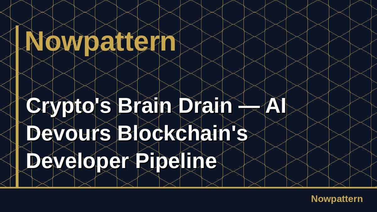 Crypto's Brain Drain — AI Devours Blockchain's Developer Pipeline