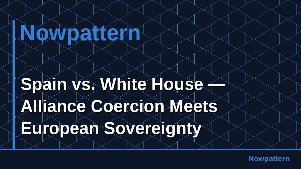 スペイン vs. ホワイトハウス — アライアンス・コーシオンが欧州の貧困に遭遇