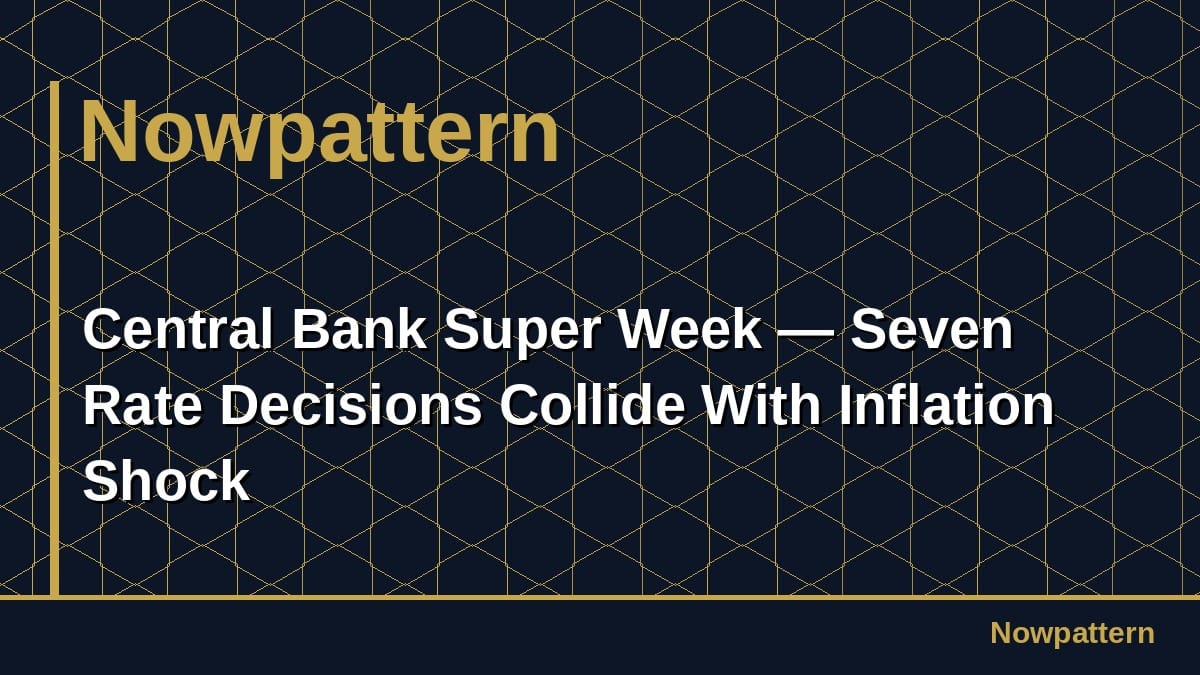 Central Bank Super Week — Seven Rate Decisions Collide With Inflation Shock