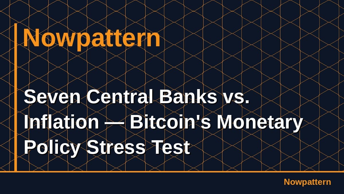 Seven Central Banks vs. Inflation — Bitcoin's Monetary Policy Stress Test