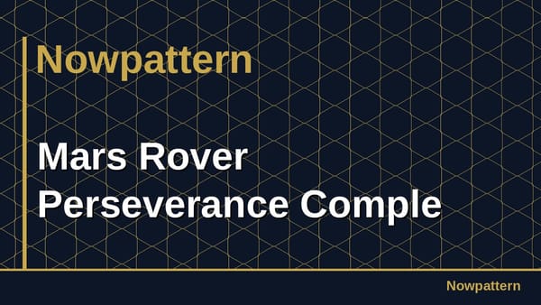 Mars Rover Perseverance Comple